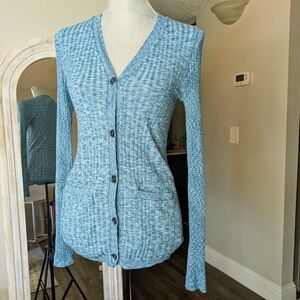 Athleta Women's Seamless Teal Revolve Cardigan Sweater Size S